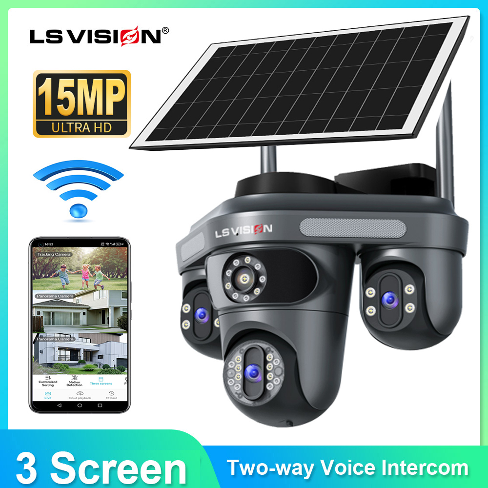 Alarm Siren Outdoor - LS VISION-cámara Solar de seguridad para