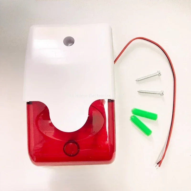 Alarm Siren Outdoor - Sirena estroboscópica de alarma, bocina de