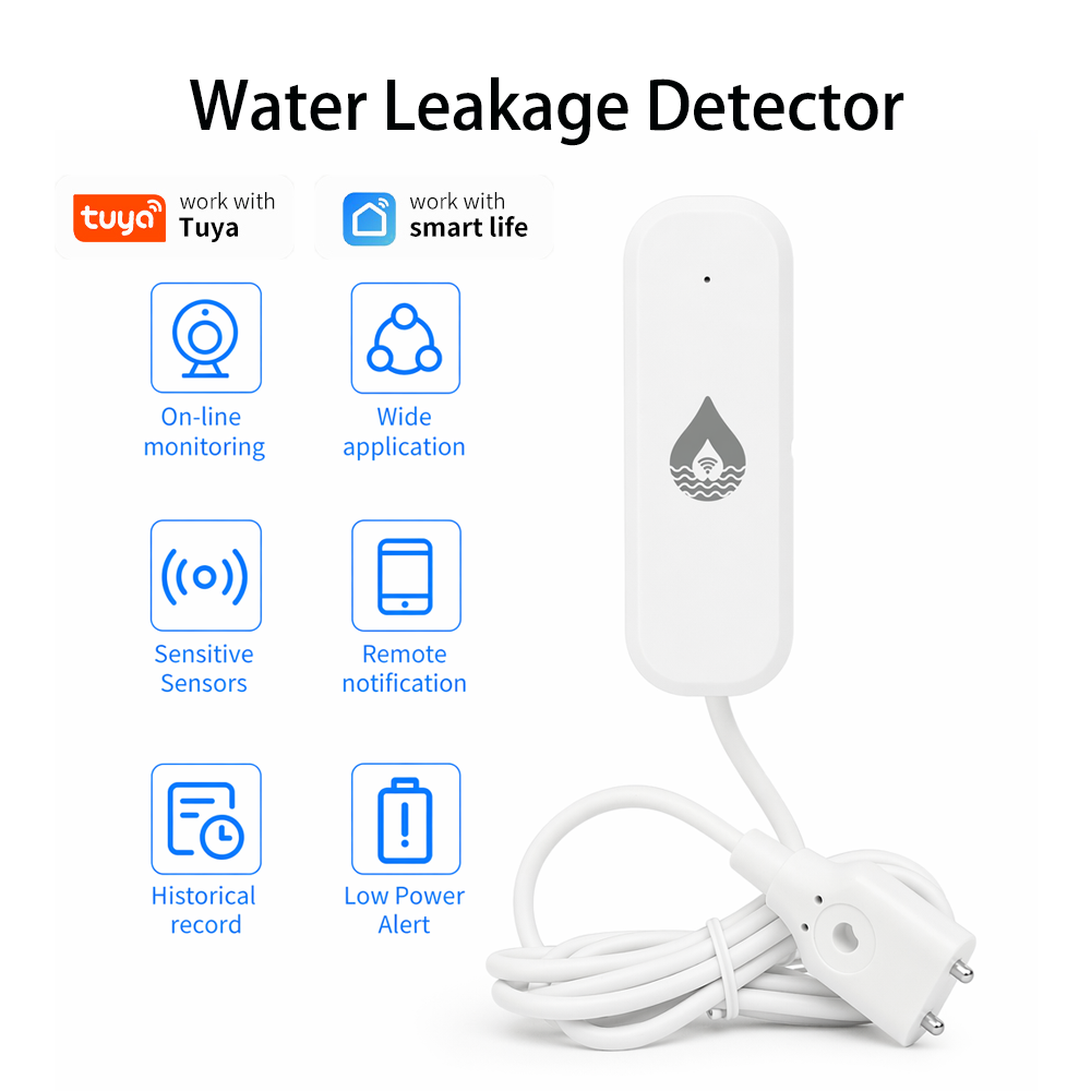 Home Security With Monitoring - Sensor de Alarma de Fugas de