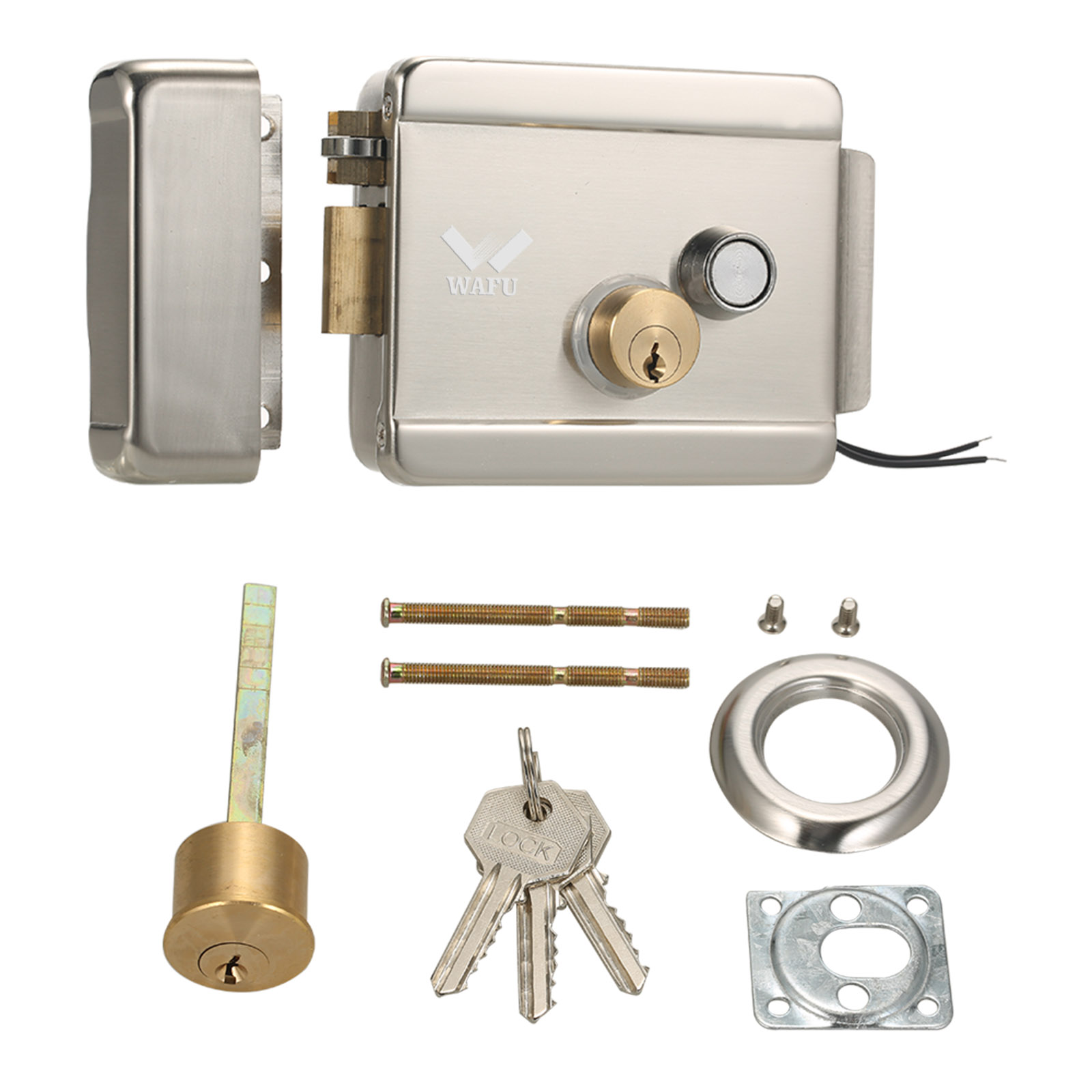 Home Security Tools - WAFU-cerradura de puerta eléctrica inteligente, cerrojo
