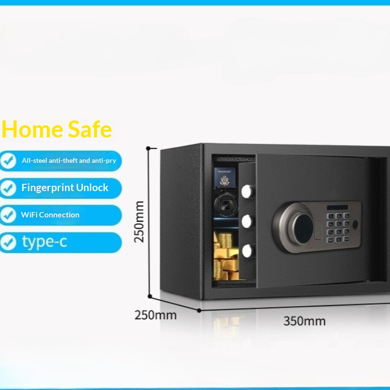 Home Security Safe - Caja fuerte con contraseña electrónica, Mini