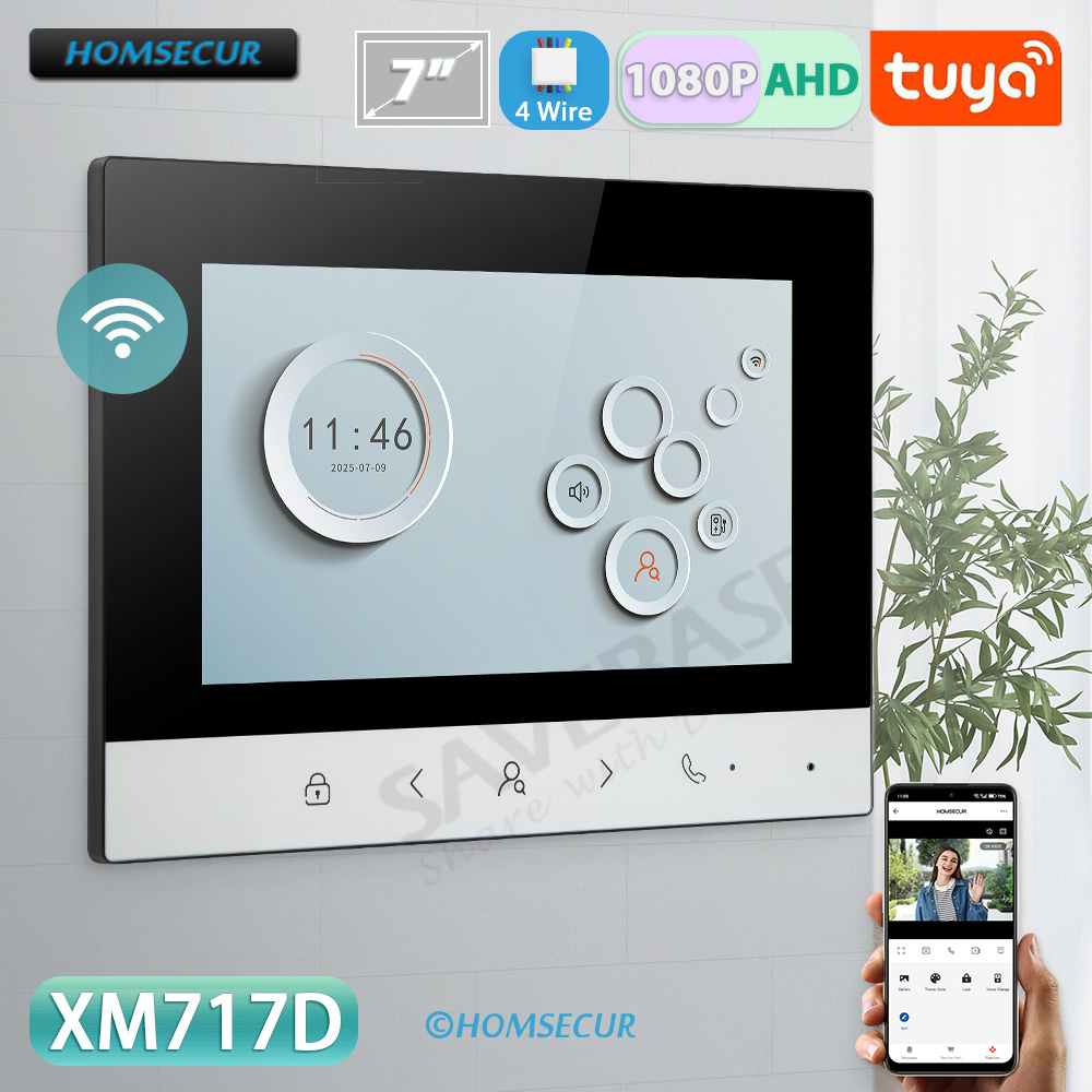 Home Security With Monitoring - Monitor Interior Inteligente Tuya con WIFI,