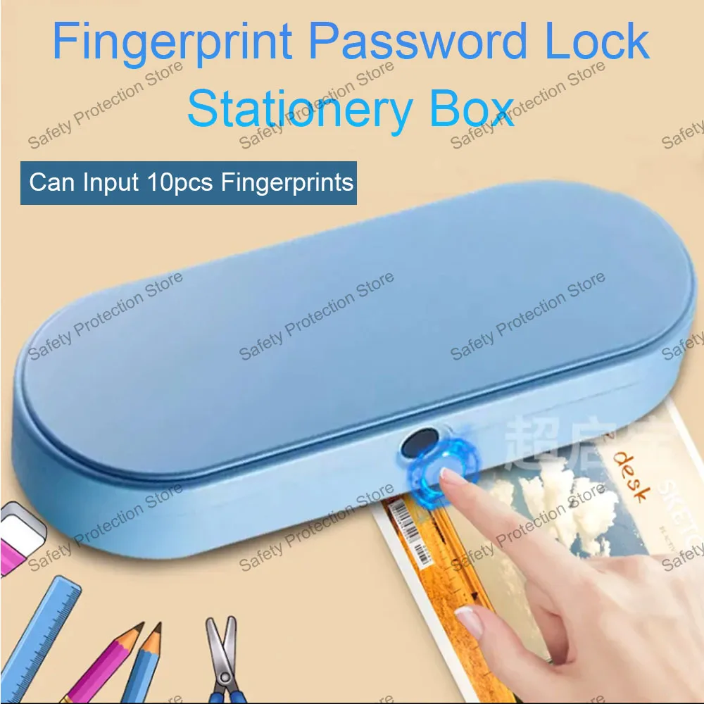 Home Security Safe - Caja de almacenamiento de huellas dactilares,