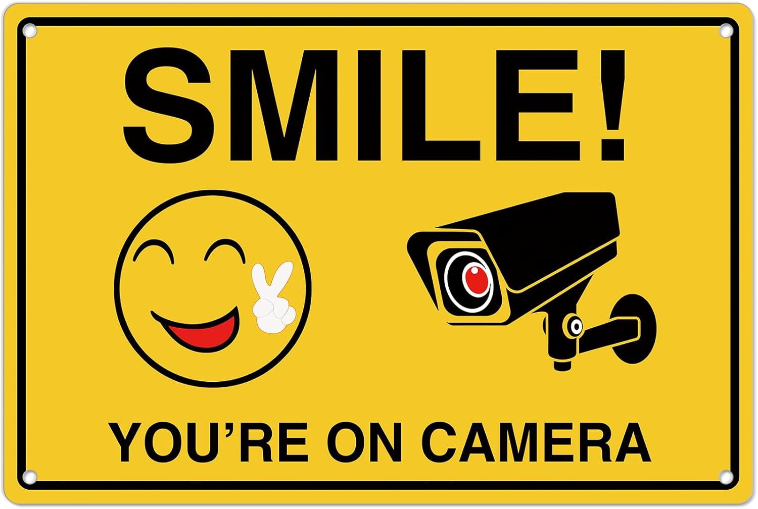 Home Security Electronics - Smile Youre On Letreros de cámara;
