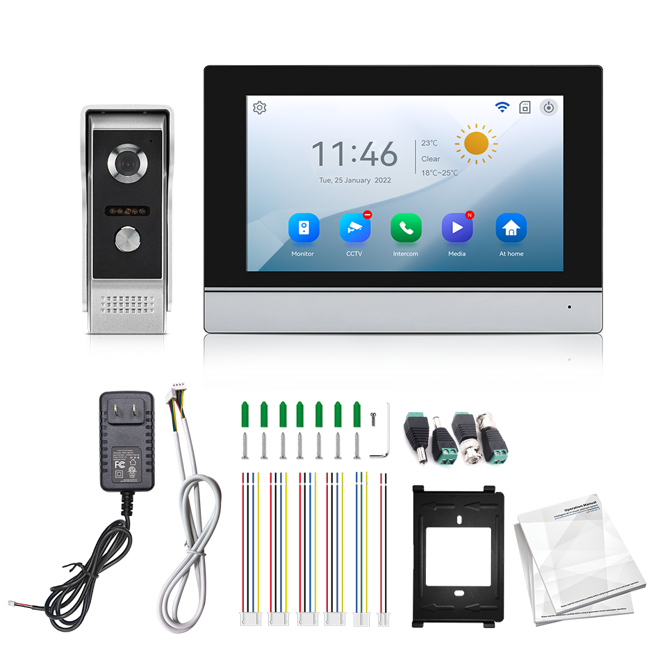 Home Security Prices - Pantalla IPS de 7 pulgadas, 2MP,