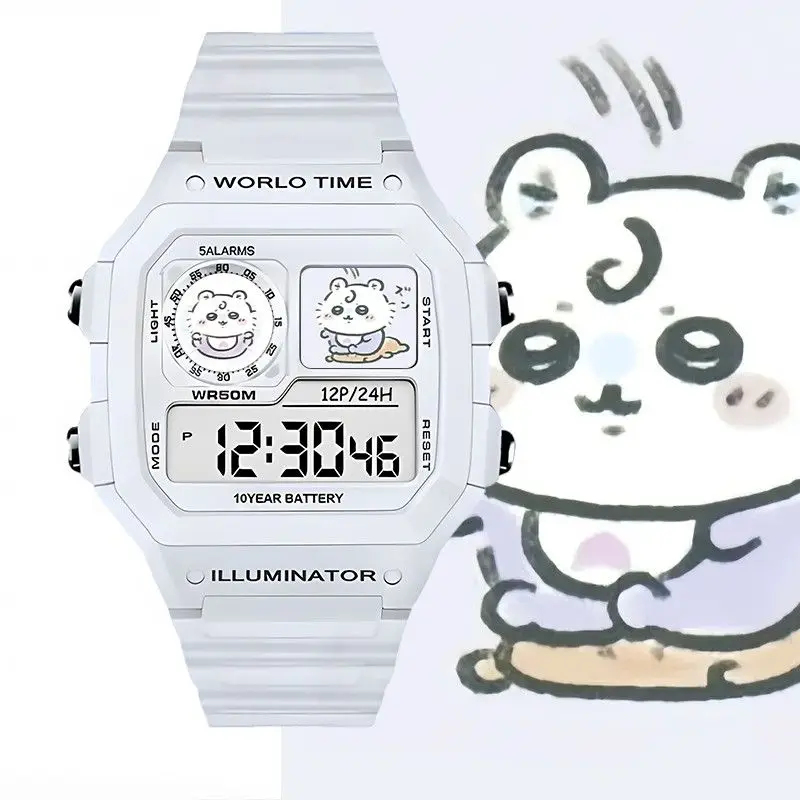 Home Security Electronics - Reloj Digital Kawaii Chiikawa Anime, Resistente