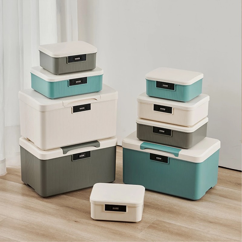 ‌ Caja de almacenamiento con c - Home Security Safe reseña y precio