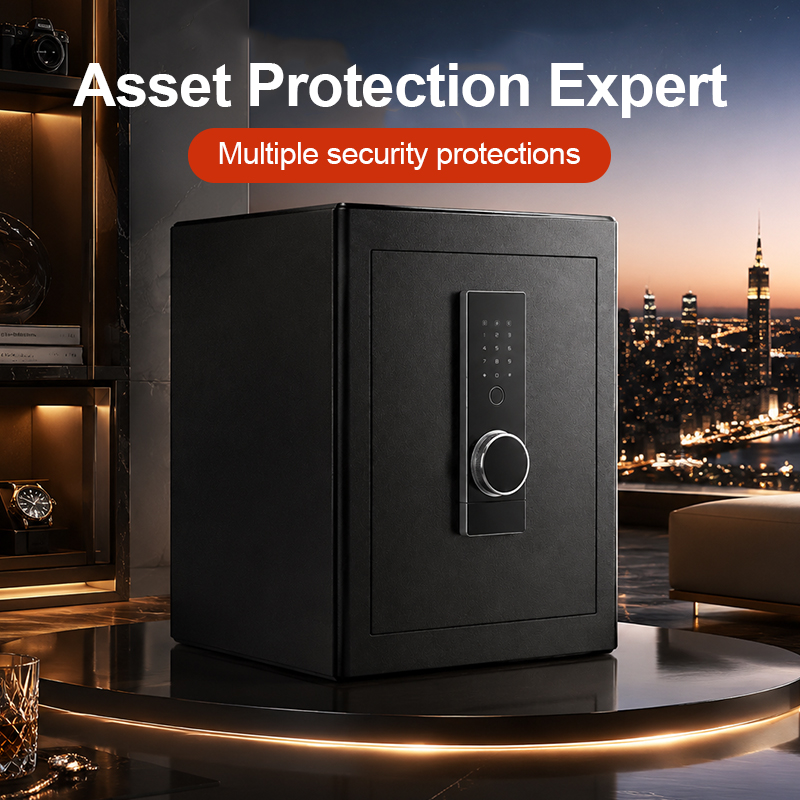Caja fuerte biométrica con lec - Home Security Battery reseña y precio