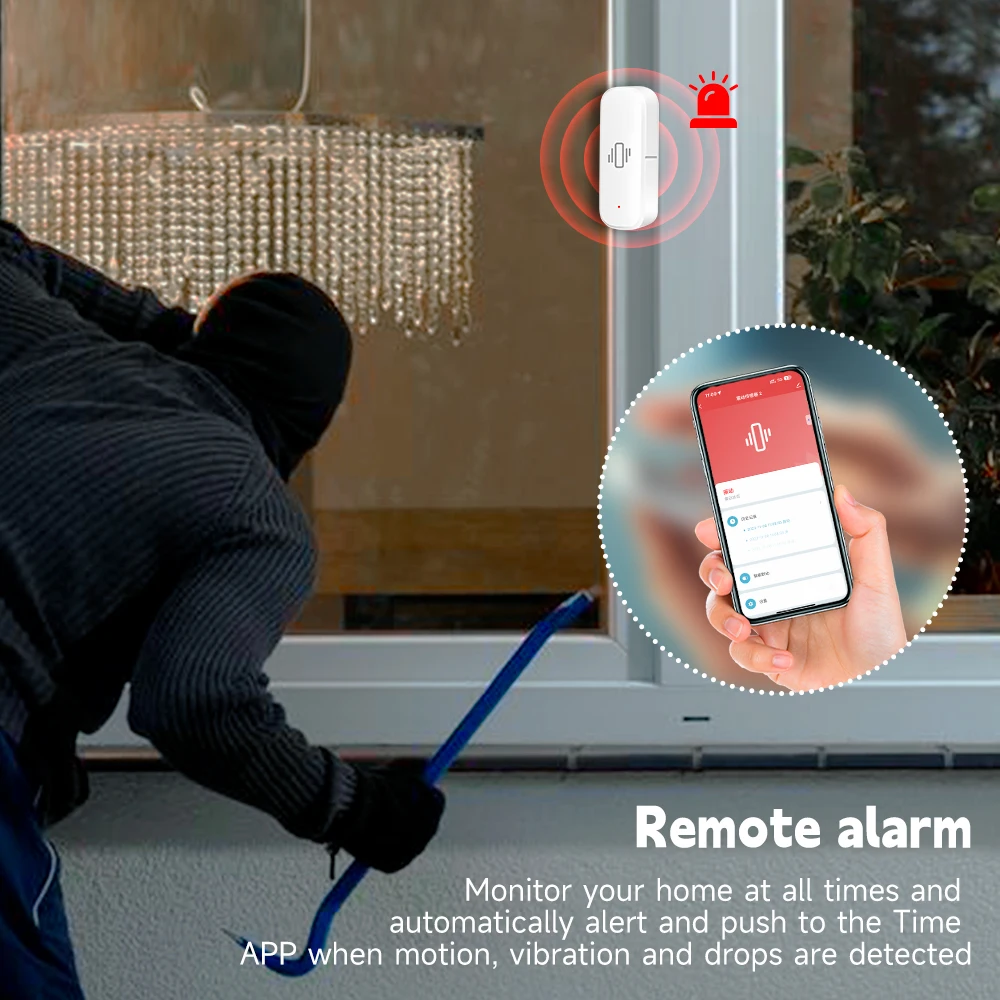 Sensor de Vibración Inteligent - Home Security With Alarm reseña y precio