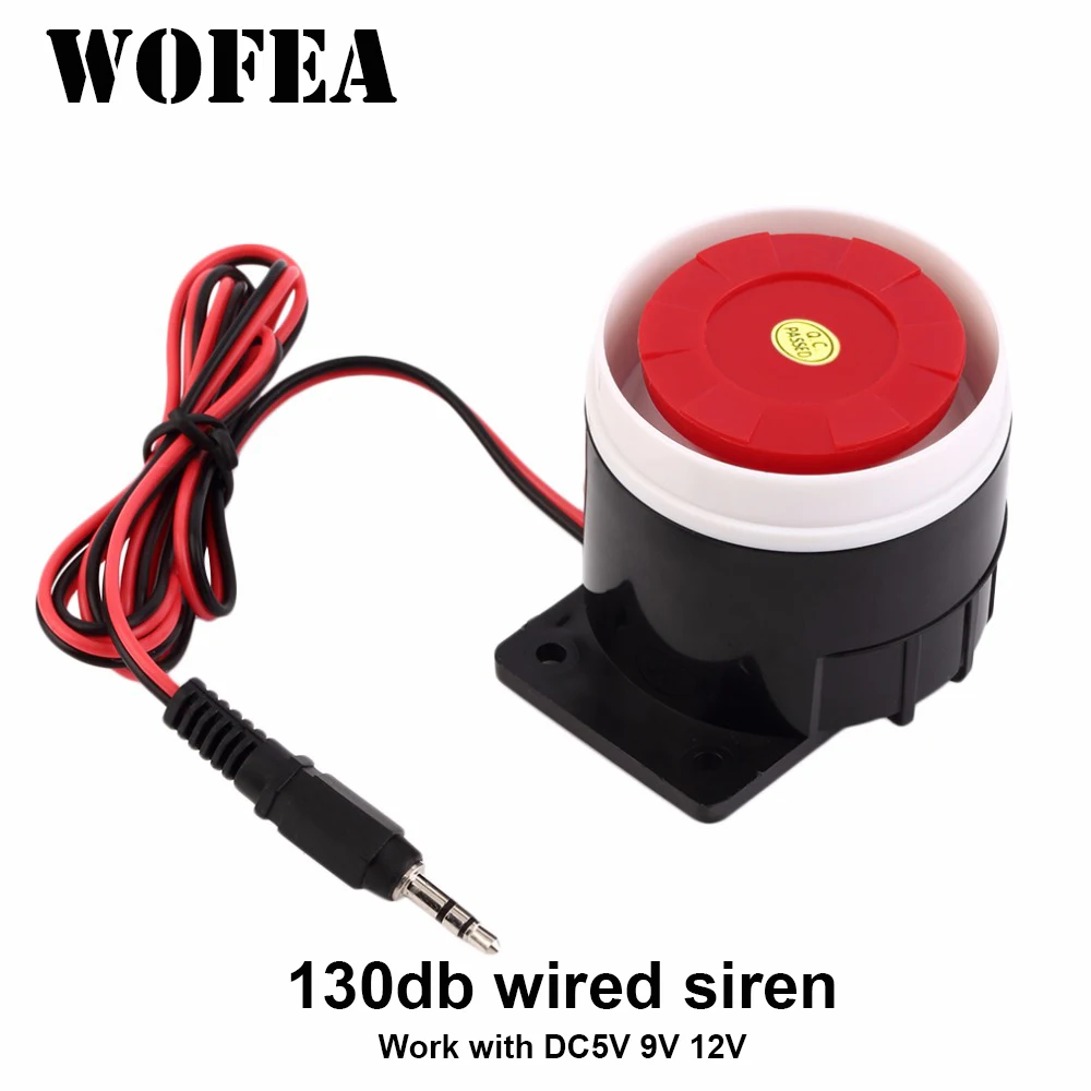 WOFEA 130db con cable Mini boc - Alarm Siren Outdoor reseña y precio