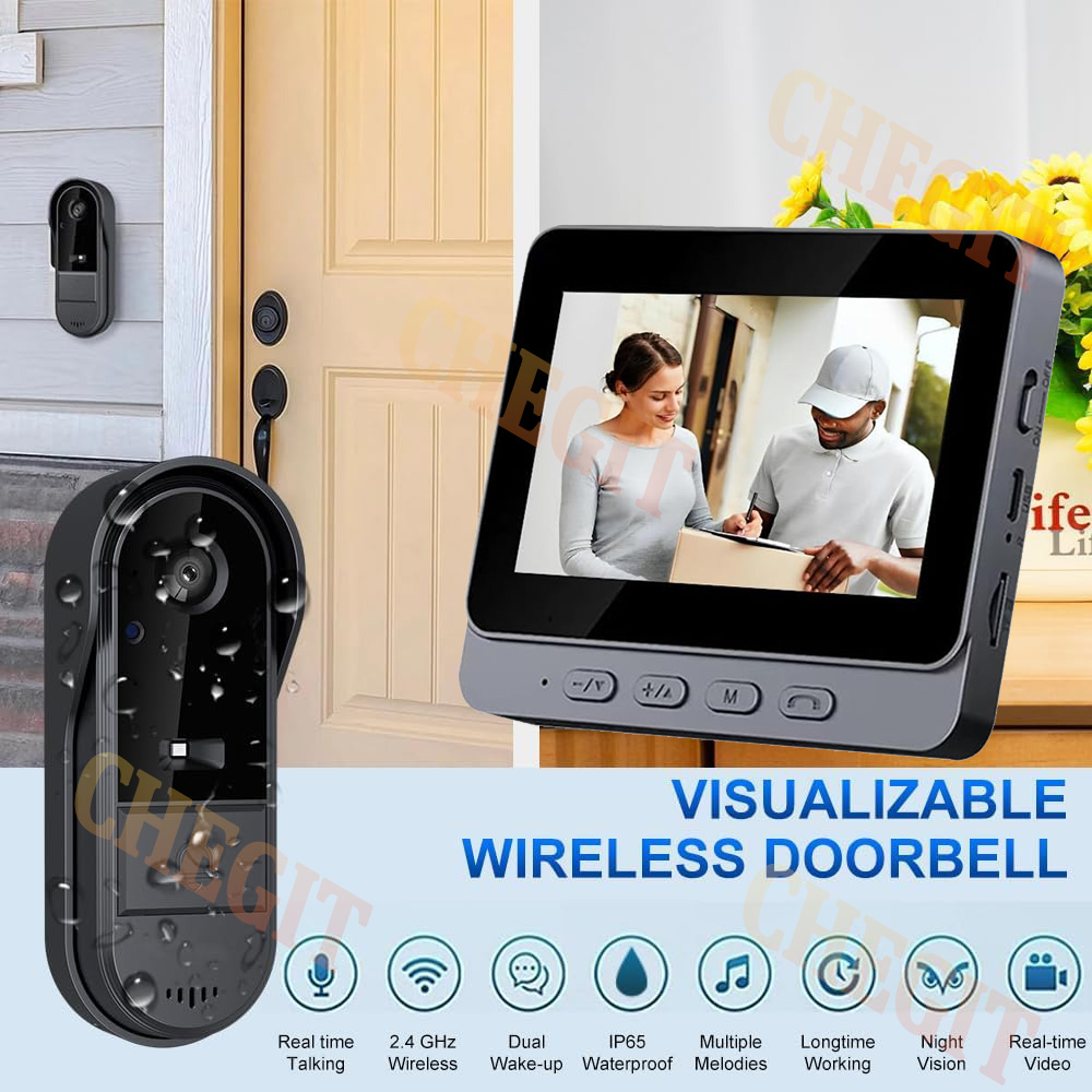 Timbre inalámbrico Wifi con cá - Home Security Prices reseña y precio