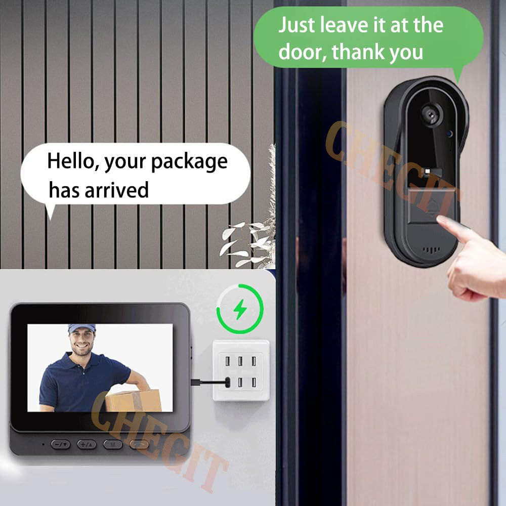 Timbre inalámbrico Wifi con cá - Home Security Prices reseña y precio