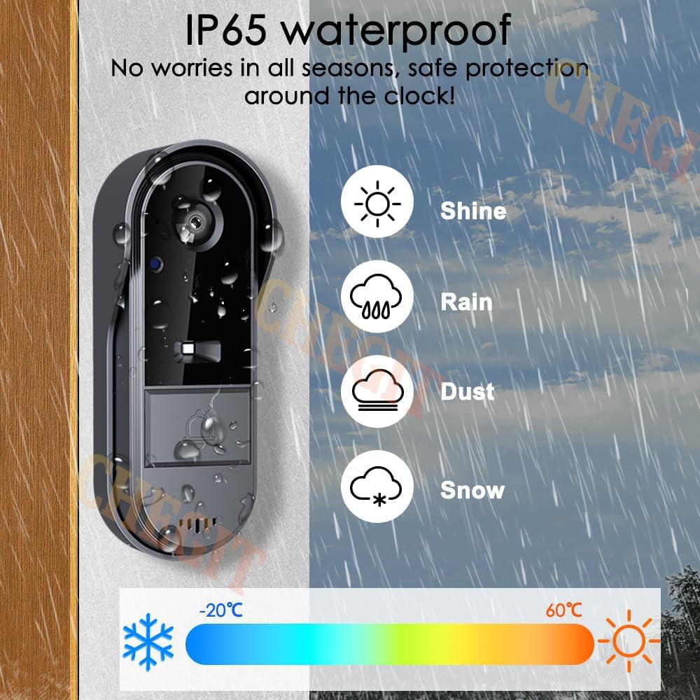 Timbre inalámbrico Wifi con cá - Home Security Prices reseña y precio