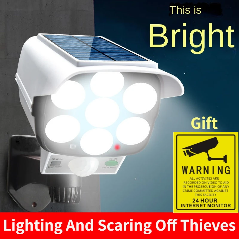 Luz Solar para exteriores, Sen - Home Security Battery reseña y precio