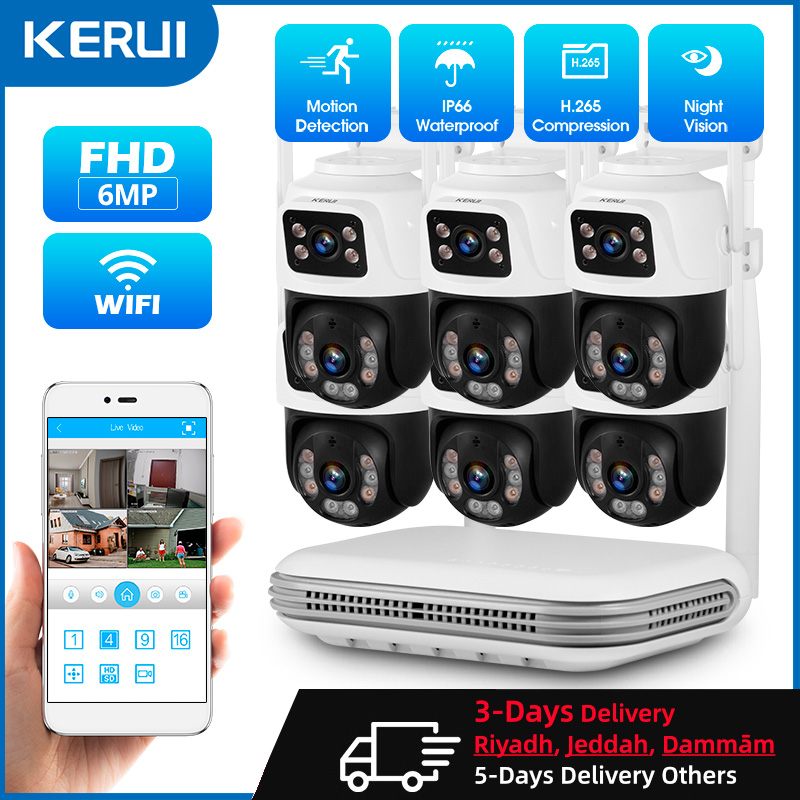 KERUI Impermeable 6MP HD Inalá - Home Security Cameras Wireless reseña y precio