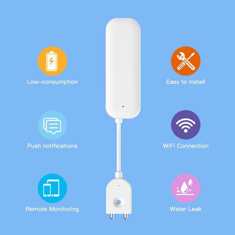 Tuya WiFi ZigBee Sensor de agu - Home Security Tools reseña y precio