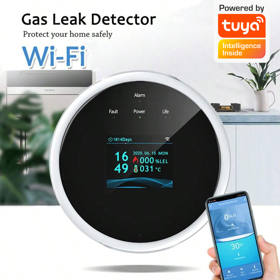 Sensor de alarma de gas WiFi 2 - Home Security Tools reseña y precio
