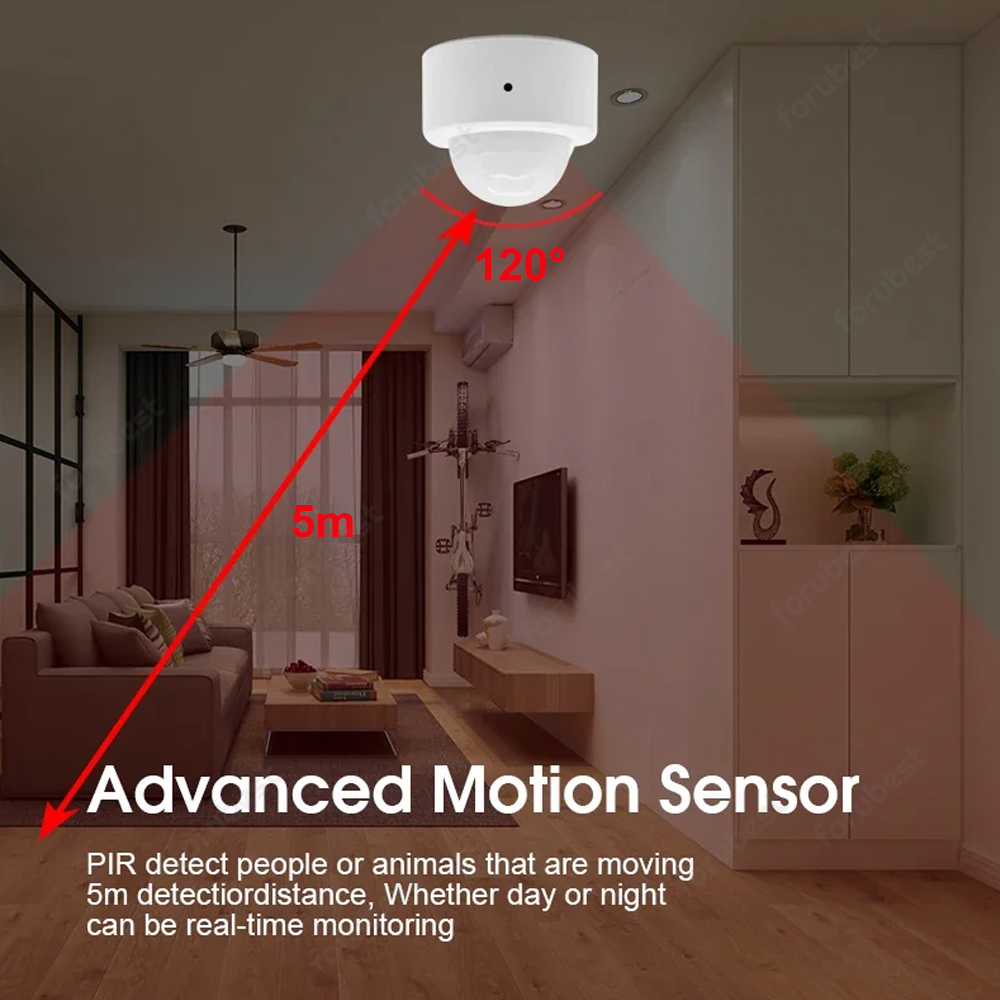 Zigbee 3,0 Sensor de movimient - Home Security With Alarm reseña y precio
