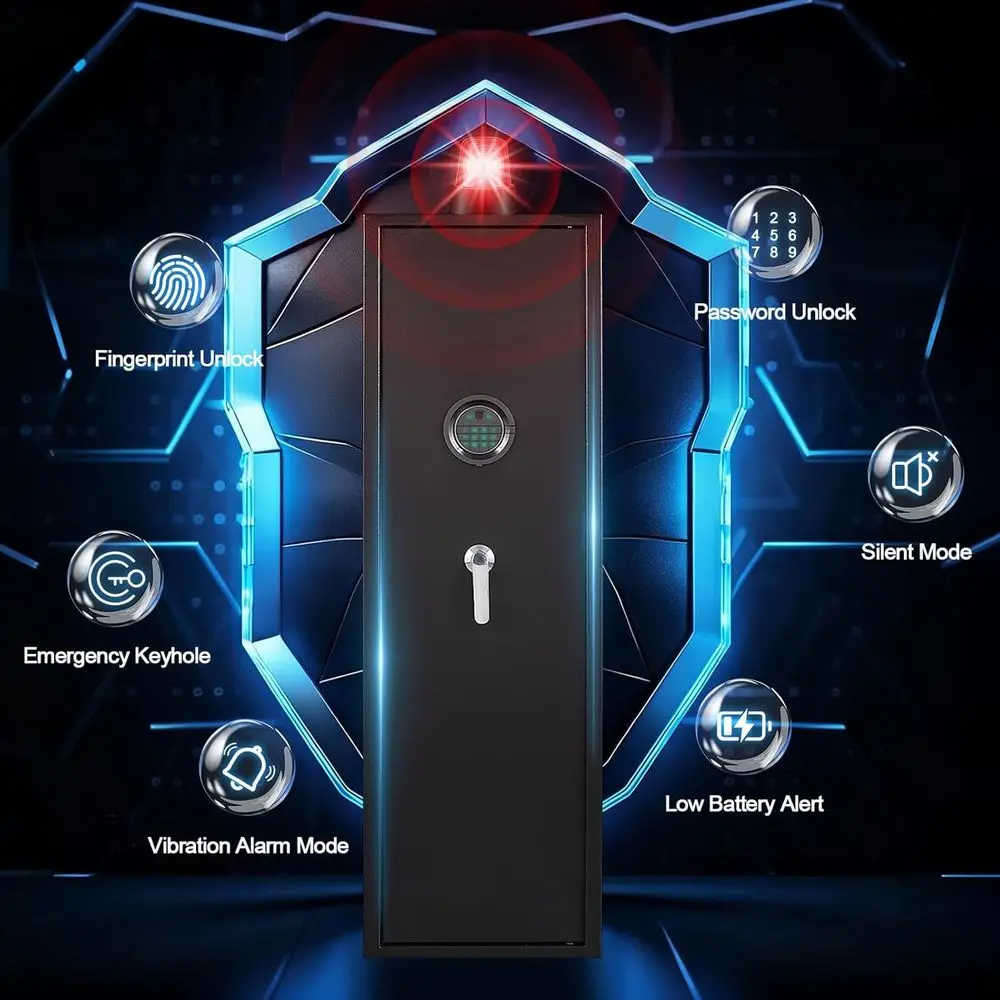 Caja fuerte biométrica con hue - Home Security Safe reseña y precio