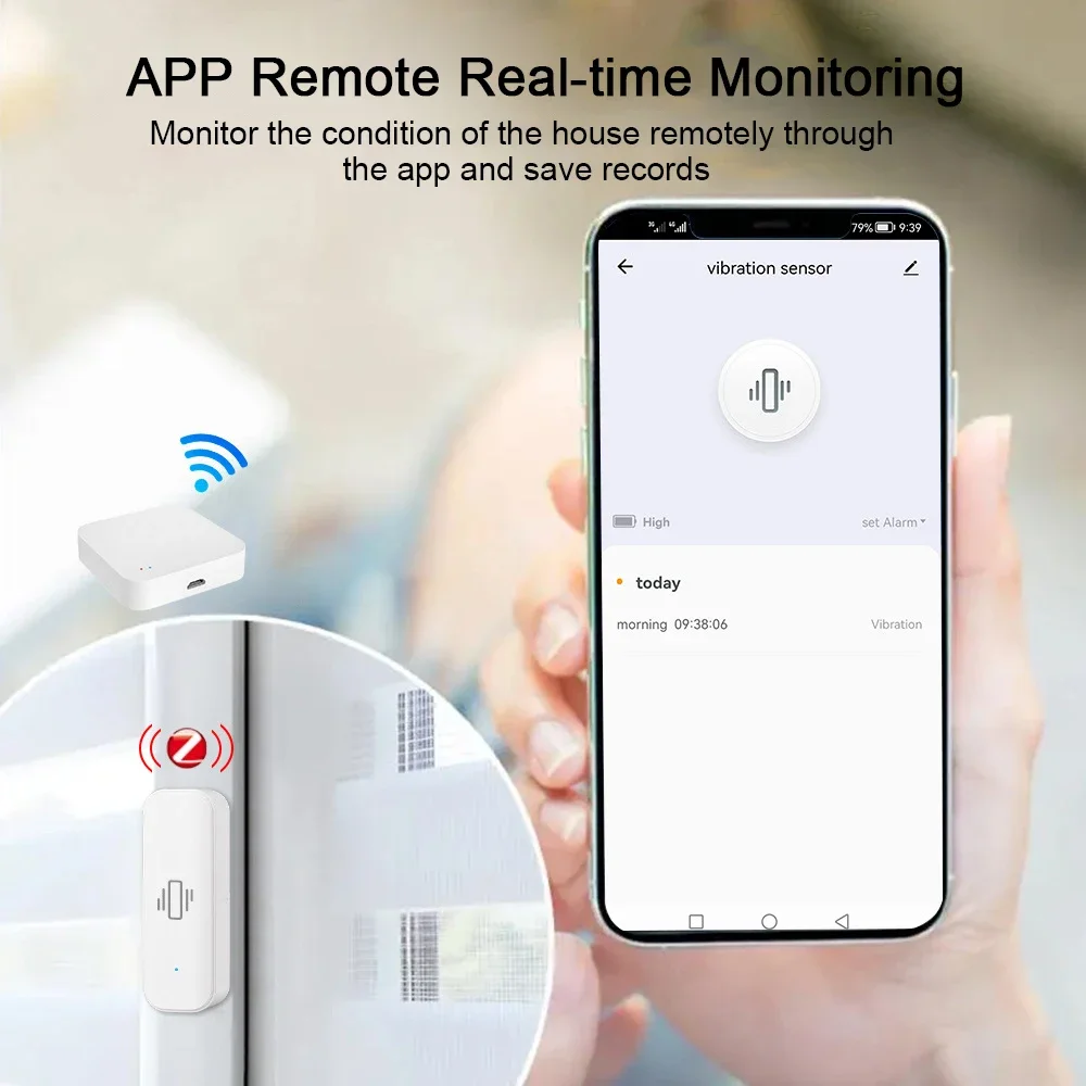Sensor de vibración inteligent - Home Security With Alarm reseña y precio