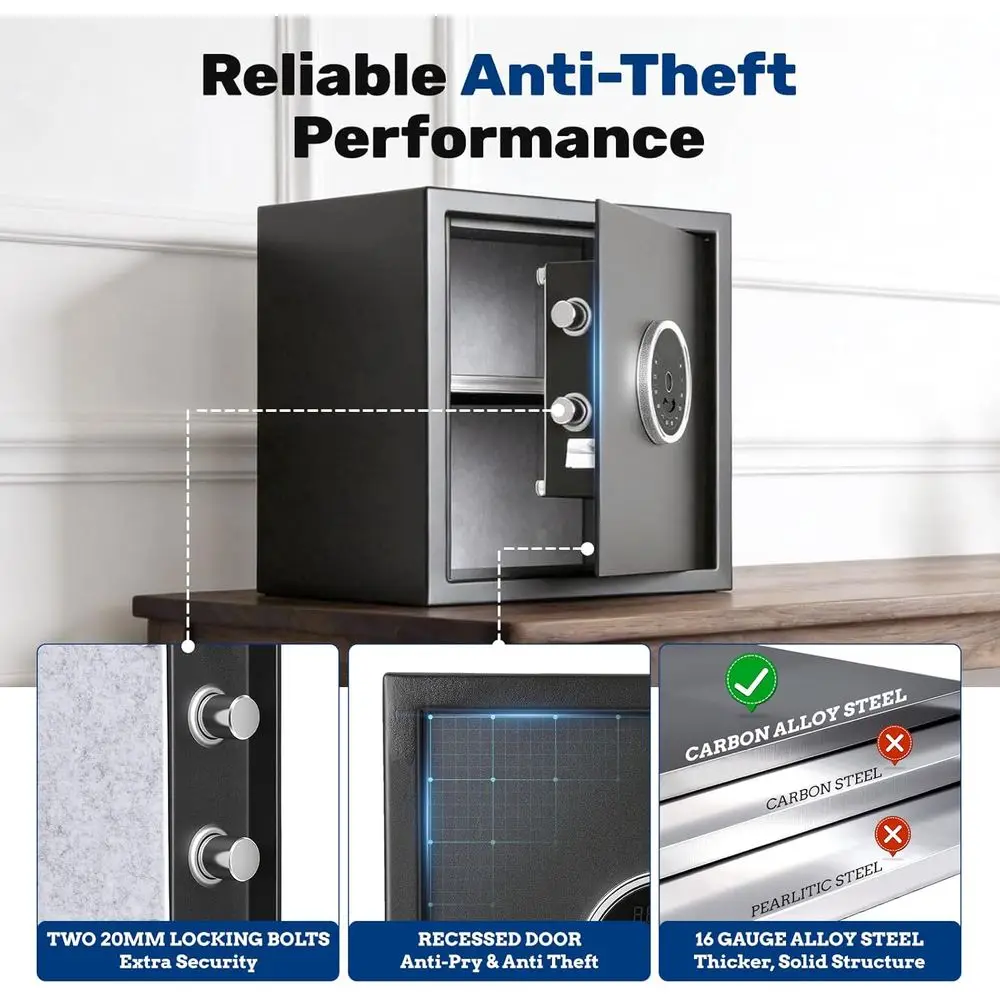 Caja Fuerte Biométrica de Aper - Home Security Safe reseña y precio